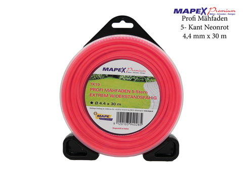 MAPEX Premium TK-19 PROFI MÄHFADEN 5-Stern 4,4 mm x 30 m