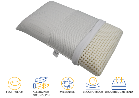 Schlafkissen - Geruchlos Seitenschläfer +Gratis Baumwollüberzug