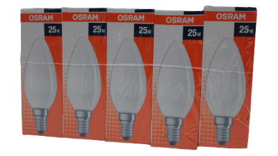 E14 25 Watt Matt Kerzenlampe (10 Stück) - Duftkissen