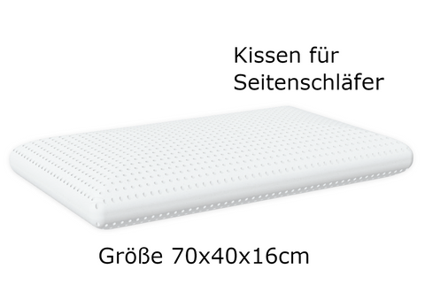 Schlafkissen - Geruchlos Seitenschläfer +Gratis Baumwollüberzug - Duftkissen